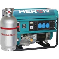 Heron benzin-gáz motoros áramfejlesztõ, max 5500/4800 VA, egyfázisú (EGM-55/48 AVR-1G)